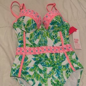 NWT, Lilly Pulitzer, sz 6, Palma swimsuit.